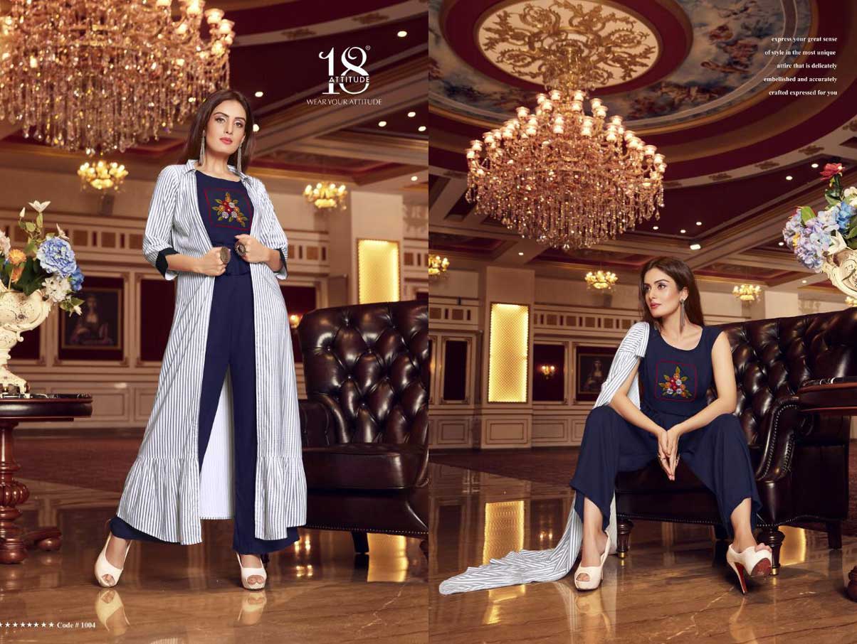 Sho Sha Vol-1 18-Attitude Indo Western Kurtis Set Sho Sha Vol-1 18-Attitude Indo Western Kurtis Set